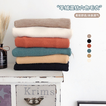 Childrens winter cashmere sweater 2020 winter mens and womens childrens solid color cashmere blended sweater thick and soft fashion sweater