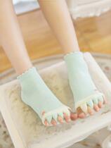 Yoga new sweet full beginner breathable children non-slip summer hallux valgus correction toe massage five finger socks women