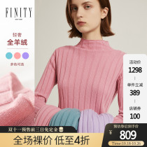 FINITY women sweater 2020 winter New Base shirt fashion interior knit sweater pullover cashmere sweater women