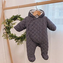 Special clearance jumpsuit baby winter thickened out cotton clothes baby super thick warm cotton padded jacket