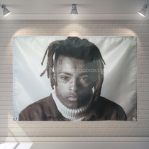 Customizable hip hop rap xxxtentacion trend background wall hanging cloth Bar bedside wall decoration hanging flag