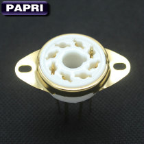 GZC8-Y-4-G gold-plated 8-pin electronic tube holder Big Eight-pin socket for KT88 EL34 6SN7 5U4G