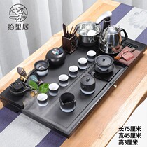 ten livable gold stone tea tray fully automatic integrated minimalist home tea set atomization flowing water big number tea table
