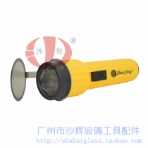 Tempered glass inspection tool lamp flashlight detector installed No. 1 battery site simple and portable