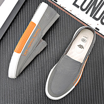 Chao brand canvas shoes 2021 New lazy casual board shoes Korean trend loafers shoes one pedal breathable Mens shoes