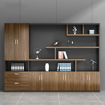 Lanran file cabinet Wooden bookcase free combination Simple data cabinet File cabinet File cabinet with door locker