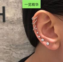 New crystal one-ear set 8 piece earrings set for women