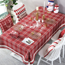 New years Spring Festival red festive Christmas waterproof and oil-proof disposable tablecloth coffee table mat table decoration gift