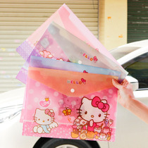 A4 document bag Paper bag Cat folder Snap information bag Primary school student stationery bag Cute gift bag