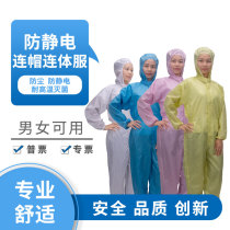 Dust-proof clothing One-piece anti-static clothing protection whole body spray painting dust-free work clothes suit men and women reuse