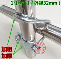 Steel pipe buckle cross steel pipe clip right angle shelf 6 points 4 water distribution pipe fastener connection snap fastener fastener