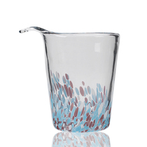 Kiln Japanese heat-resistant glass colored thick Road Cup kung fu tea set Tea Ceremony creative painted tea divider