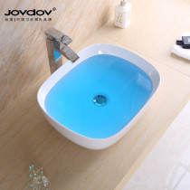 Household wash basin upper basin balcony toilet washbasin simple European wash basin oval ceramic basin
