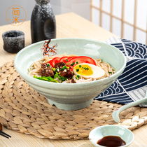 Jane rice A5 melamine noodle bowl Commercial Japanese ramen bowl Malatang big bowl soup bowl Noodle shop special bowl Snow night red