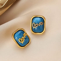 Winy ear silver needle earrings earrings Japanese and Korean ins light luxury simple fashion personality Wild Fashion Net red temperament