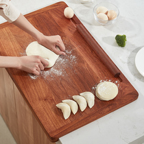 Rosewood roll panel and panel large size solid wood large cutting board antibacterial and mildew-proof kitchen knead board household