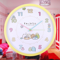  Polaris 12 inch cute cartoon creative wall clock Childrens room bedroom silent quartz clock living room wall clock clock