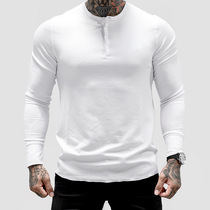 Muscle Captain sports fitness mens stretch sweater cotton moisture wicking brothers breathable running comfortable long sleeves