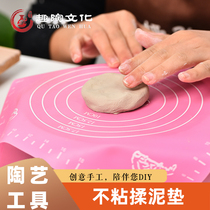 Silicone kneading mud pad and noodle Pad non-slip non-stick silicone pad food grade roll mud roll roll surface pad non-stick kneading mud pad