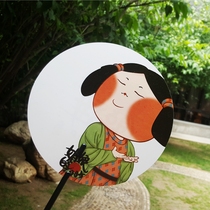 Xian tourist souvenir Tang Mei Niangs fan Tang Dynasty Lady PP Daily fan has words very cute