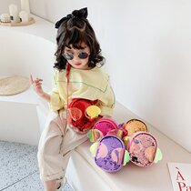 Childrens shoulder bag fashion small bag cute princess tide cute girl shoulder bag mini coin purse girl bag