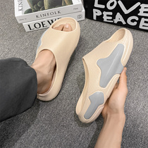 Slippers Men 2022 New Summer Non-slip Outside Wearing Beach Sloth People Cool drag Shit Sensation Home Deodorant Trendy Sandals