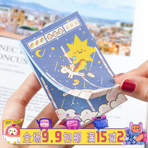 Creative girl heart ins Net red sticky note book Cute cartoon Korean small book Sticky note paper can be torn for students