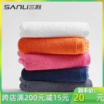 Sanli low twist flexible yarn antibacterial towel cotton absorbent face towel men and women cotton enlarged thick 2 strips