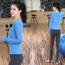 Bozhi yoga clothing Korean quick-drying gym clothing more running sportswear female yoga jumping long sleeve shirt
