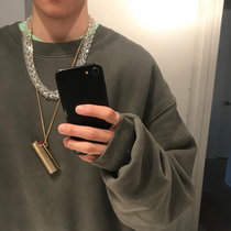 Heavy KANYE KANYE SEASON6 niche Tide brand Joker High Street leisure loose couples round neck sleeve