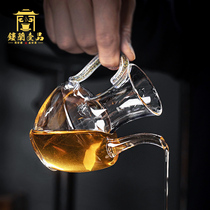 New Taiwan Heji Fair cup Tea divider Handmade heat-resistant glass male cup Uniform cup Heat-resistant tea sea