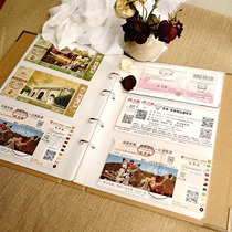 Musical ticket holder Drama storage book Concert postcard collection book Travel ticket holder Banknote ticket Train