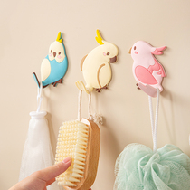 Adhesive hook shelf creative cute dormitory bedroom wall Wall girl key hook strong viscose decoration