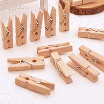 Solid Wood Clip Wedding Photo Clip Photo Clip DIY Note Clip With Splash Rope Nail Set