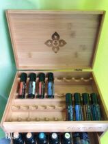 Multi-tree essential oil wood case 88 g large capacity Bamboo essential oil containing box Three layers of essential oil containing box to put ball bearing
