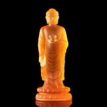 Taiwans ancient French glazed Amitabh Buddha Donglin Grand Buddha statue at the mercy of the Amitabu Buddha is willing to take the lead like a pendulum