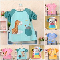 Kindergarten CUHK Child Care Clothing Baby Hood Waterproof Anti-Wear Boy Girl Long Sleeve Thick pure cotton lamp Core velvet