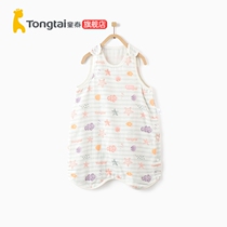 Tongtai summer new baby bedding men and women baby pure cotton gauze split leg sleeping bag anti-kicking