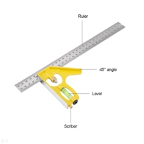 Combination angle ruler horizontal ruler stainless steel mobile ruler laser scale