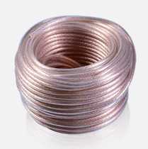 Plastic-coated copper braided with ground stranded wire 6-square conductive with plastic-transparent copper braided wire