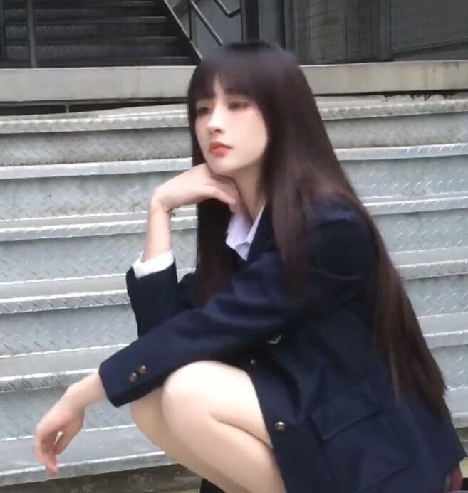 真我黑长直漫画齐刘海假发套 全真发整顶设计 自然隐形无痕贴合 长发飘逸顺滑