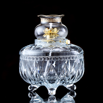 Ximanti Crystal ghee light for Buddha Hall for Buddha long Ming lamp windshield dimming ghee lamp household oil lamp for Buddha