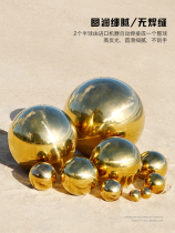 304 gold stainless steel electroplated titanium ball hollow bright handball mirror staircase light ball ball ball Gold Support stage decoration