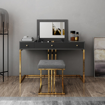 Italian minimalist dressing table bedroom modern simple dressing table Nordic Mini small apartment Net red light luxury makeup table