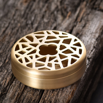 Pure copper incense burner Household indoor incense Antique plate incense Seal incense road Small tea ceremony creative incense powder agarwood incense