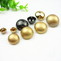 Metal mushroom button round spherical bald head tall button womens trench coat sweater shirt button