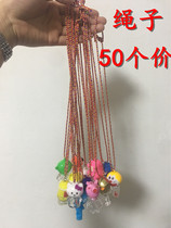 Multicolored red rope accessories Necklace rope keychain pendant pendant rope micro-business scan code to push gift wholesale