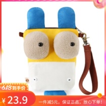 Hip Hop Monkey Multifunction Mobile Phone Bag Tricolour Patch Girl Mini Canvas Zero Money Skew Satchel iPhone6splus Bag