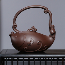 Special offer 90 s purple sand five factory return old pot rich fish early purple mud 270cc handmade purple sand pot