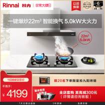 Rinnai Linneetw11g 03m European-style range hood gas stove package Hood stove combination